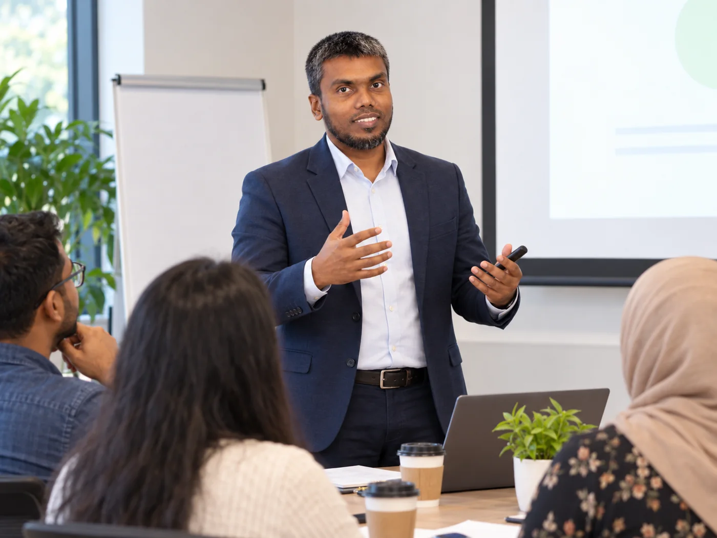 Md Sharif Al Mamun presenting in a professional training setting